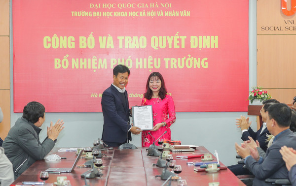 Đại học Khoa học Xã hội Và Nhân văn -  bổ nhiệm Phó Hiệu trưởng mới
